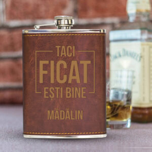 Flasca personalizata Taci ficat
