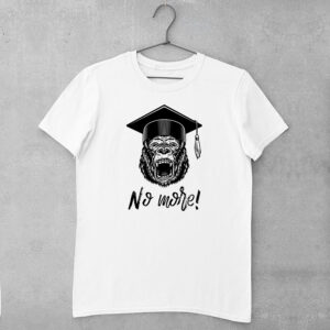 Tricou alb barbat personalizat no more