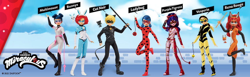 Papusile Miraculous, Ladybug, Cat Noir