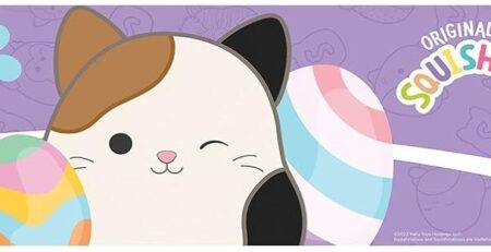 Jucarie de plus Squishmallows Paste - veverita Sydnee, 19 cm